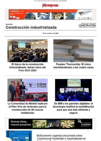 Newsletter Construcción industrializada