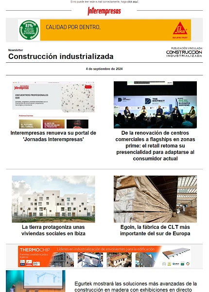 Newsletter Construcción industrializada