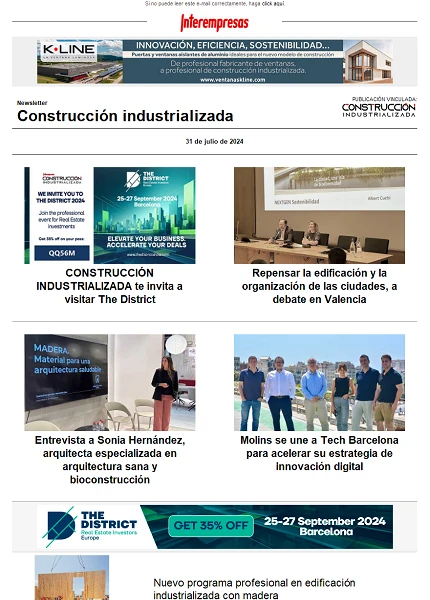 Newsletter Construcción industrializada