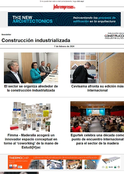 Newsletter Construcción industrializada