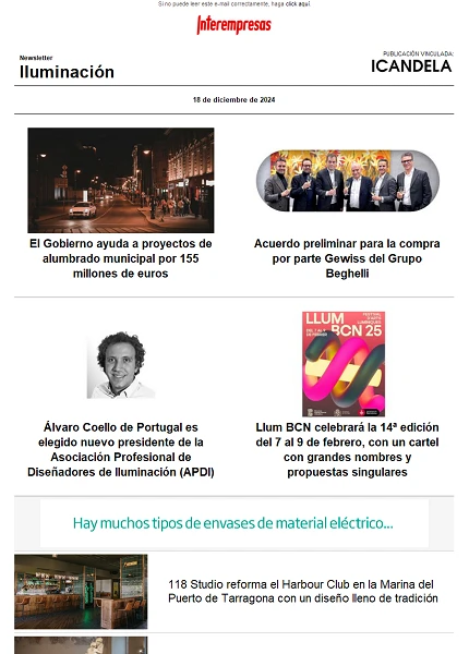 Newsletter Iluminación