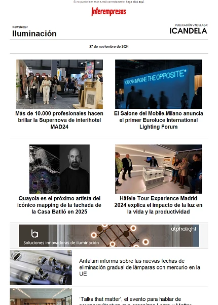 Newsletter Iluminación