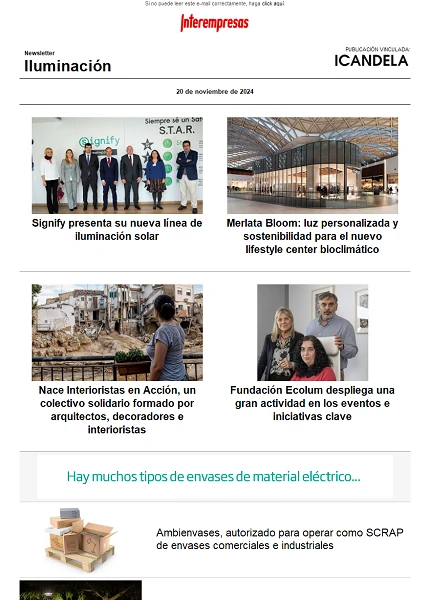 Newsletter Iluminación