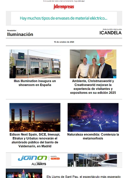 Newsletter Iluminación