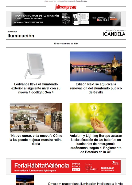 Newsletter Iluminación