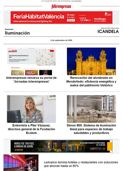 Newsletter Iluminación