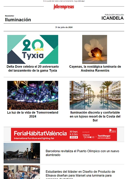 Newsletter Iluminación