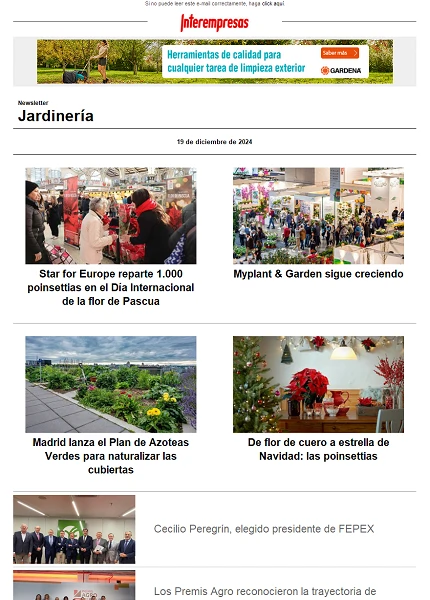 Newsletter Jardinería