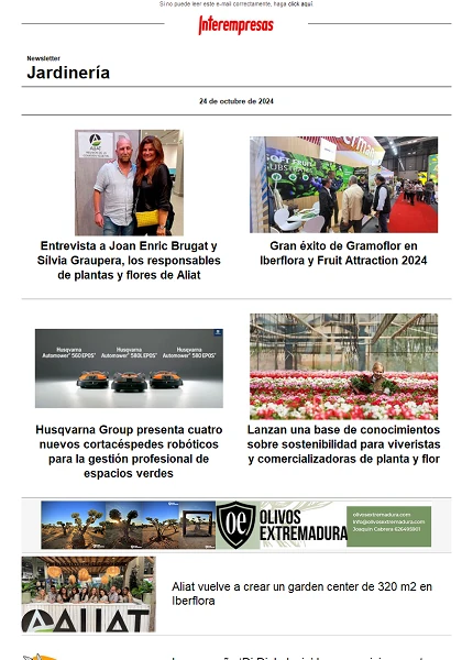 Newsletter Jardinería