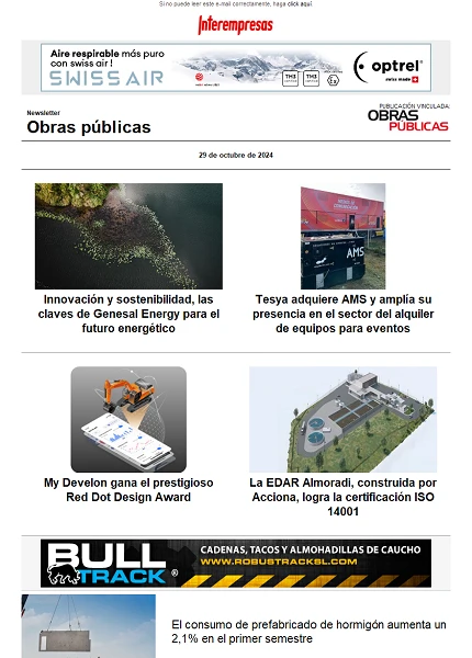 Newsletter Obras públicas