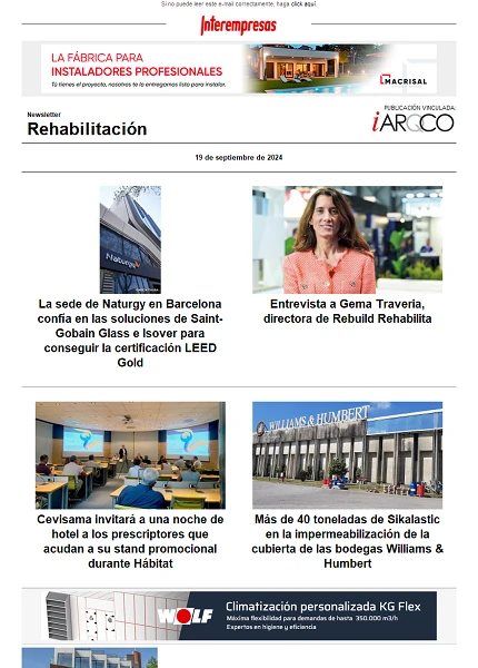 Newsletter Rehabilitación