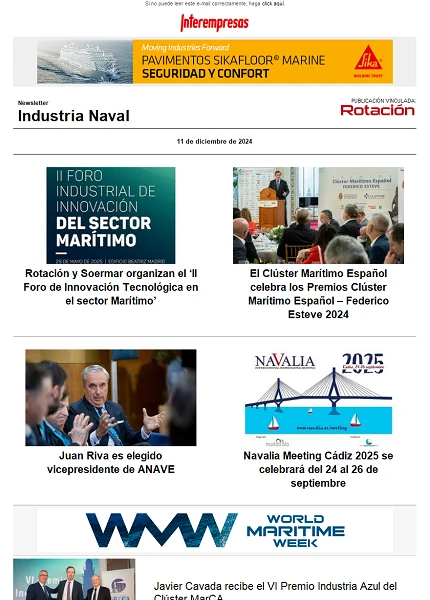 Newsletter Construcción Naval