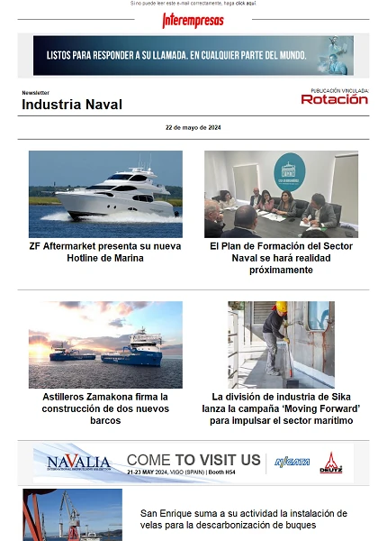 Newsletter Construcción Naval