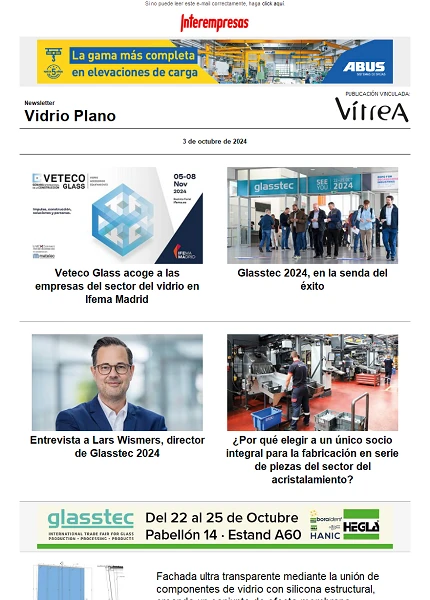 Newsletter Vidrio Plano