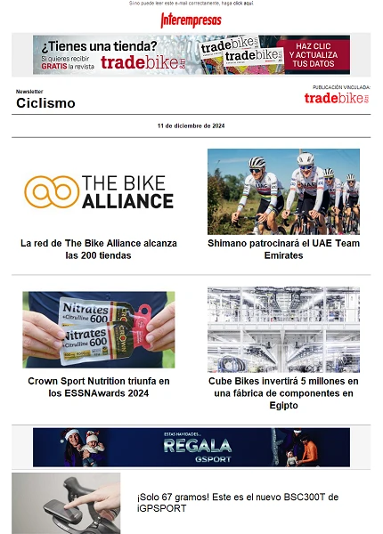 Newsletter TradeBike