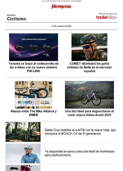 Newsletter TradeBike