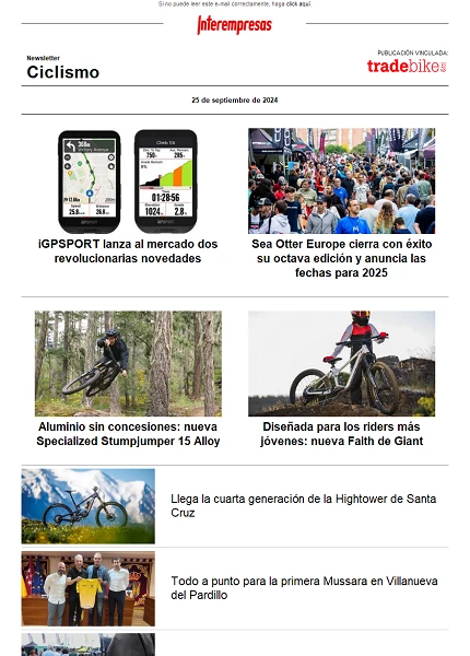 Newsletter TradeBike