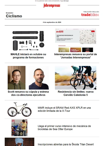 Newsletter TradeBike