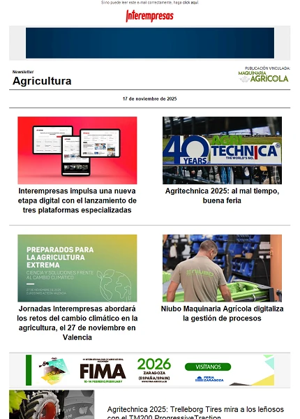 Newsletter Agrícola Newsletter Agrícola