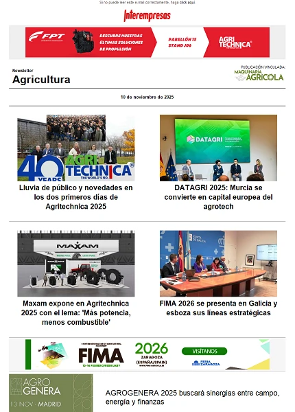 Newsletter Agrícola Newsletter Agrícola