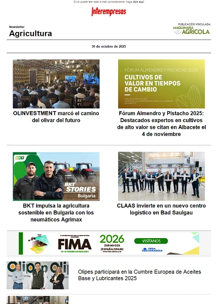 Newsletter Agrícola Newsletter Agrícola