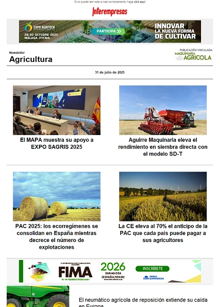 Newsletter Agrícola