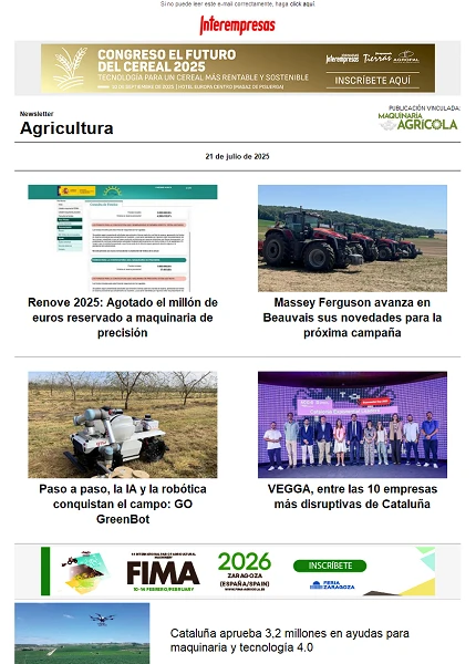Newsletter Agrícola