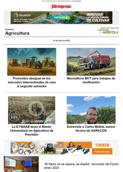 Newsletter Agrícola