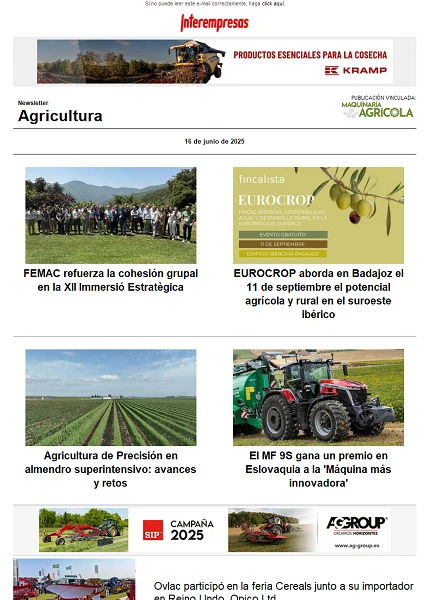 Newsletter Agrícola