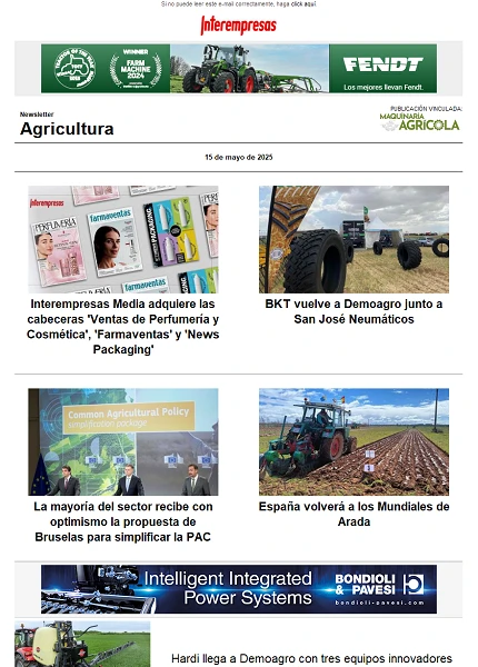 Newsletter Agrícola