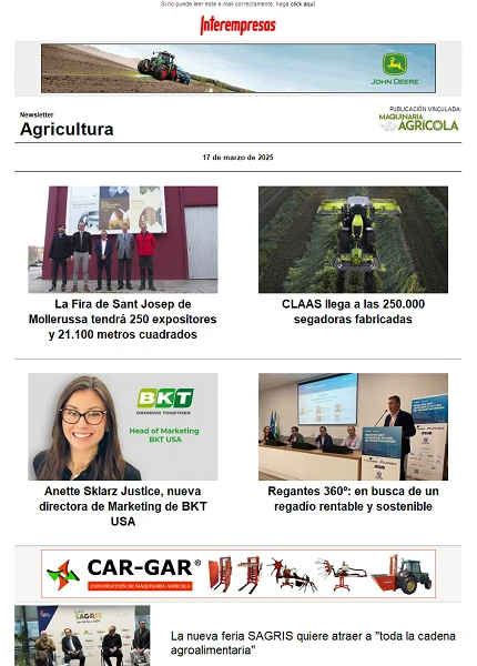 Newsletter Agrícola