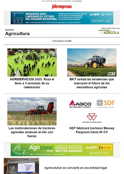 Newsletter Agrícola