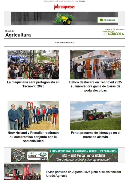 Newsletter Agrícola