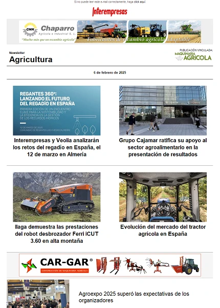 Newsletter Agrícola