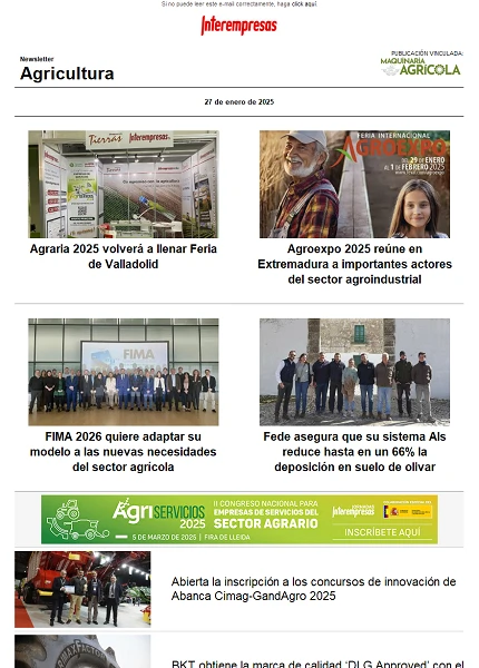 Newsletter Agrícola