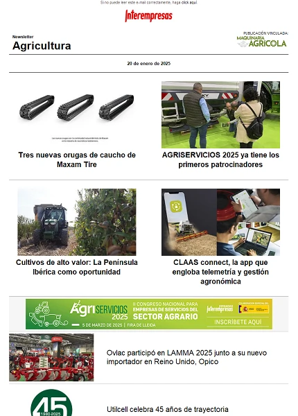 Newsletter Agrícola