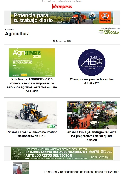 Newsletter Agrícola