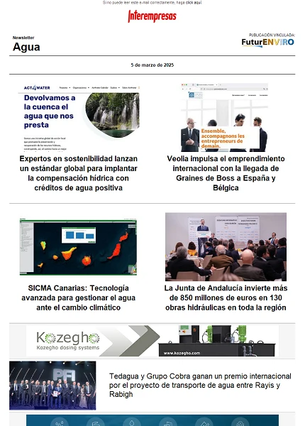 Newsletter Industria del Agua