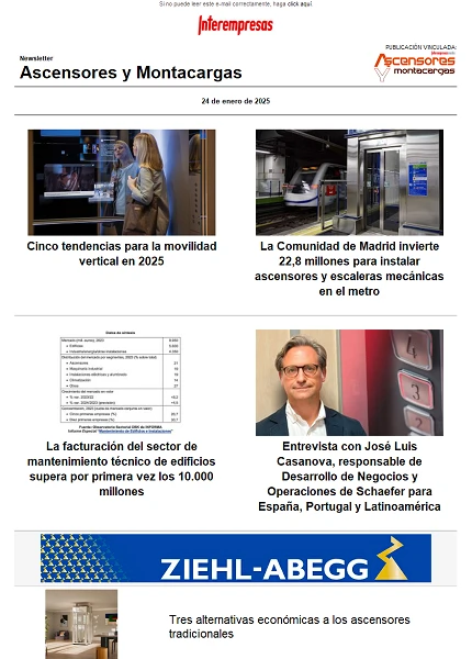 Newsletter Ascensores y Montacargas