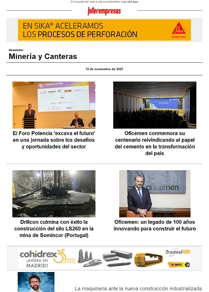 Newsletter Minería y Canteras