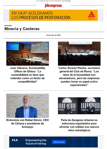 Newsletter Minería y Canteras