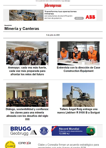 Newsletter Minería y Canteras