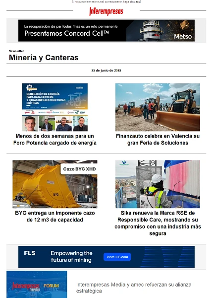 Newsletter Minería y Canteras