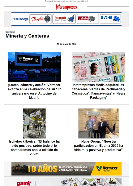 Newsletter Minería y Canteras
