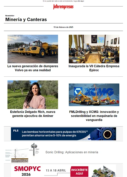 Newsletter Minería y Canteras