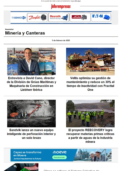 Newsletter Minería y Canteras