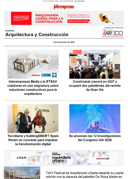 Newsletter Arquitectura y Construcción Newsletter Arquitectura y Construcción