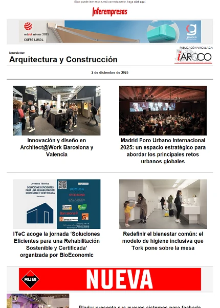 Newsletter Arquitectura y Construcción Newsletter Arquitectura y Construcción