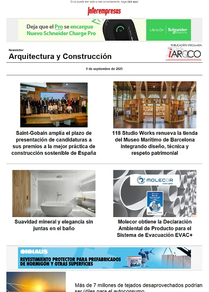 Newsletter Arquitectura y Construcción