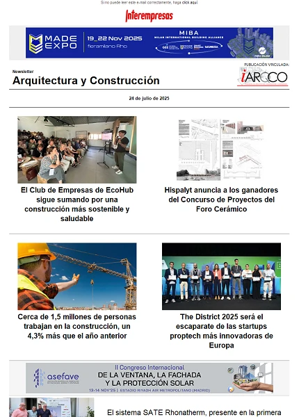 Newsletter Arquitectura y Construcción